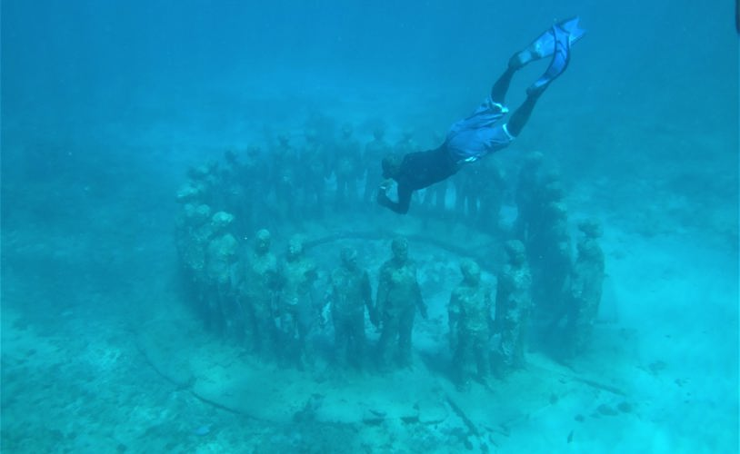Underwater Sculpture Park in Grenada, the Caribbean